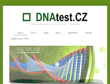 Tablet Screenshot of dnatest.cz